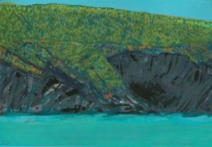Bernadette Madden : Kinsale Rocks : Screenprint on paper : 24 X 34 cm : varied edition 12