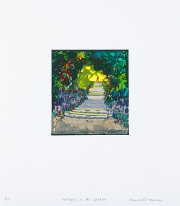 Bernadette Madden 'Spotlight On The Gardens' Screen Print On Paper