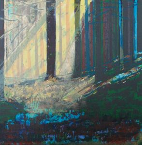 Bernadette Madden :Sunlight and Shadows : Screenprint on Fabriano Artistico