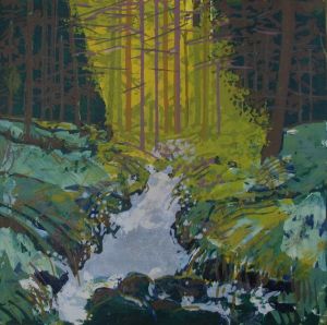 Bernadette Madden : In the Woods : Screenprint on Fabriano  Artistico