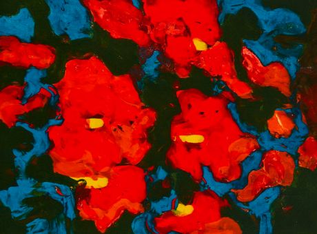 Bernadette Madden_Nasturtiums12.01_unique serigraph
